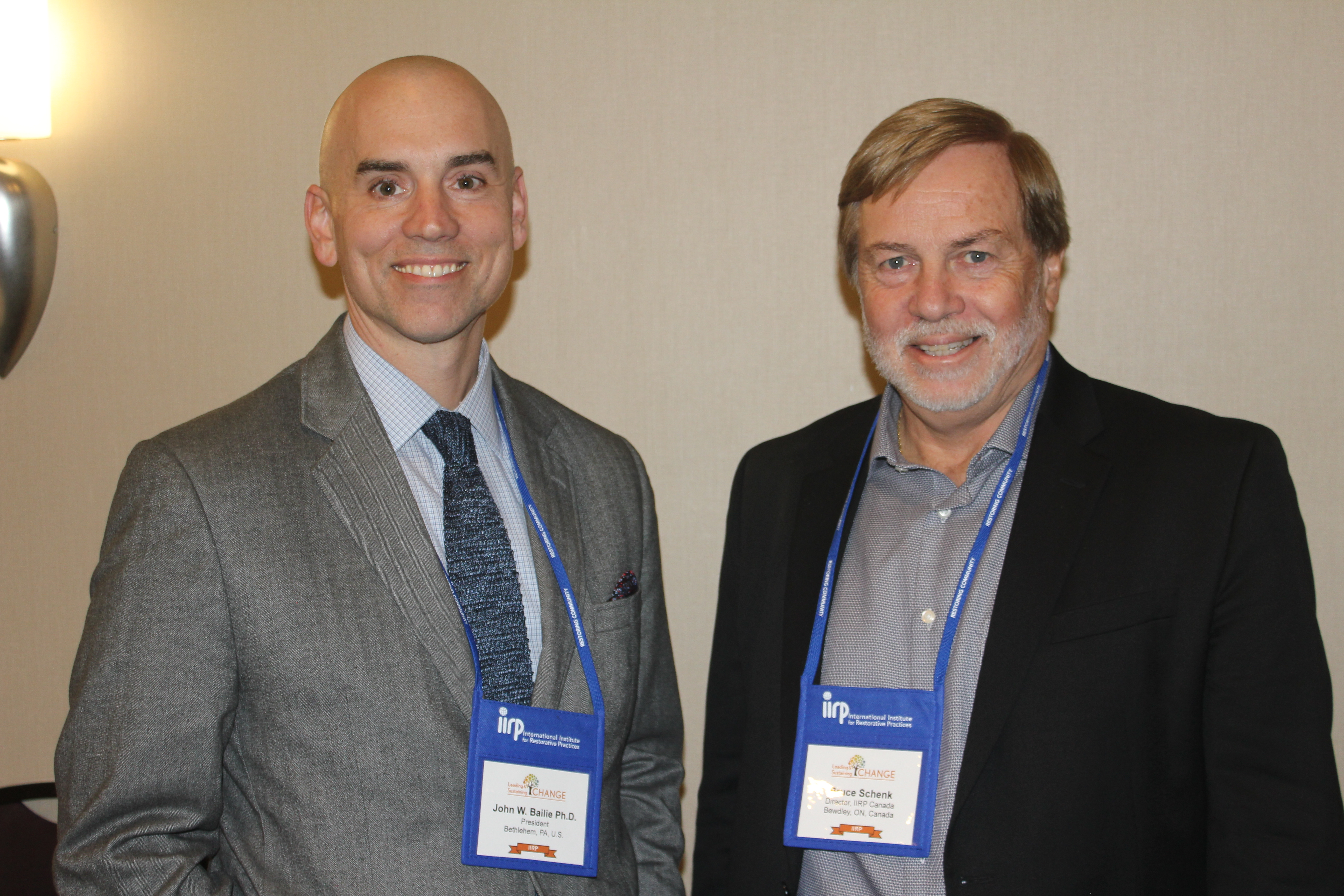 IIRP Canada bids farewell to Director Bruce Schenk, welcomes Pat Lewis