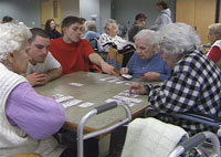 CSF youths visit Neshaminy Manor.