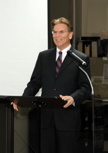 Dr. Joseph Brosnan delivering remarks at the IIRP Accreditation Celebration