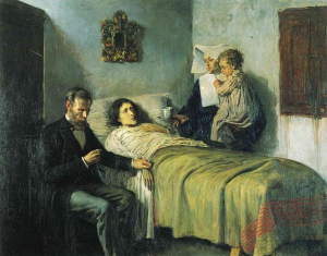 “Science and Charity” by Pablo Picasso (1897)